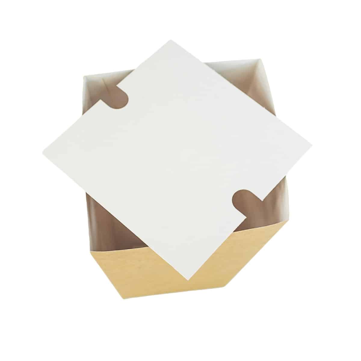 Kubełek 4,5l PRZYKRYWKA 16x16cm kwadrat, TnP op. 100 sztuk