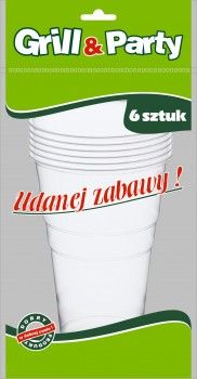 GRILL & PARTY - kubki do piwa 0,5l op. 6 sztuk
