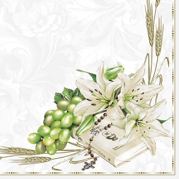 Serwetki 33x33 MAKI KOMUNIA 0010 01 Prayer Book op. 20 sztuk