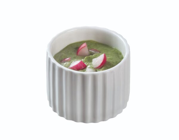 Finger food porcelana pucharek okrągły Biały